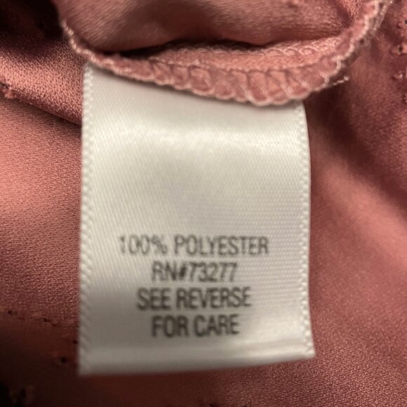 Croft & Barrow Petites Womens Rose Suede Like Long Sleeve Button Up Shirt PM - Picture 3 of 7